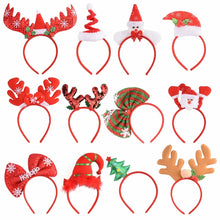 Load image into Gallery viewer, Holiday Headbands,Cute Christmas head hat toppers,Great Fun and Festive for Annual Holiday and Seasons Themes, Christmas Party,Christmas Dinner
