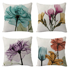 Load image into Gallery viewer, Pillow Covers,Throw Pillow Covers,waist pillow for Couch Sofa Bed Chair Flower Geometric pattern 18x18 inch Set of 4
