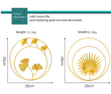 Load image into Gallery viewer, Gold Wall Decor,Gold Metal Wall Art Decor Gold Ginkgo Maple Monstera Leaf Wall Decor for Bedroom
