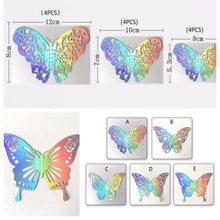 Load image into Gallery viewer, 3D Butterfly Wall Decor,Butterfly Decorations,Butterfly wall paste,3D Butterflies Wall Decals for Kids Bedroom Nursery Room Birthday Butterfly Party Decorations(Sillver Laser)
